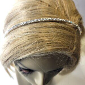 Silver Tone Rhinestone Headband